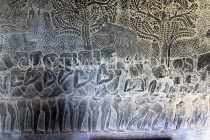 CAMBODIA, Siem Reap, Angkor Wat, Bas Relief Galleries, CAM426JPL