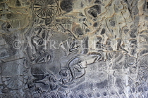 CAMBODIA, Siem Reap, Angkor Wat, Bas Relief Galleries (southern section), CAM422JPL