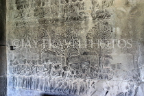 CAMBODIA, Siem Reap, Angkor Wat, Bas Relief Galleries (western section), CAM405JPL