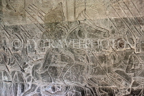 CAMBODIA, Siem Reap, Angkor Wat, Bas Relief Galleries (western section), CAM409JPL