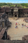 CAMBODIA, Siem Reap, Angkor Wat, Uppermost Terrace (Bakan), view from Bakan, CAM580JPL