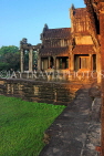CAMBODIA, Siem Reap, Angkor Wat, and early morning view of temple complex, CAM568JPL