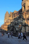 CAMBODIA, Siem Reap, Angkor Wat, and early morning view of temple complex, CAM571JPL