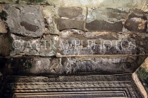 CAMBODIA, Siem Reap, Angkor Wat, bas relief carvings, inner walls & coridor roofs, CAM616JPL