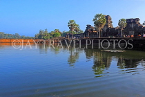 CAMBODIA, Siem Reap, Angkor Wat, moat surrounding the temple complex, CAM404JPL