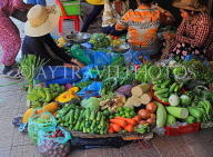 CAMBODIA, Siem Reap, Old Market (Psar Chas), fruit and vegetable stall, CAM2376JPL