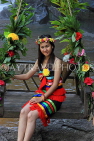CAMBODIA, Siem Reap Prov, Kulen Mountain, locals posing in traditional Mondulkiri attire, CAM2445JPL