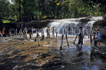 CAMBODIA, Siem Reap Province, Kulen Mountain Waterfall, smaller waterfall, CAM2404JPL