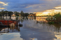 CAMBODIA, Tonle Sap Lake, sunset view, near Mechrey Floating Village, CAM890JPL