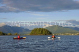 CANADA, British Columbia, Prince Rupert, Kayakers on Skeena River, CAN848PL