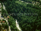 CANADA, British Columbia, VANCOUVER, aerial view of Capilano River and Suspension Bridge, CAN714JPL