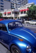 CANADA, British Columbia, VANCOUVER, downtown, Robson Street and blue VW, CAN665JPL