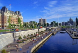 CANADA, British Columbia, Vancouver Island, VICTORIA, Inner Harbour and Empress Hotel, CAN661JPL