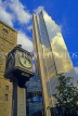 CANADA, Ontario, TORONTO, Downtown, skyscraper and old street clock, CAN610JPL
