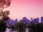 CANADA, Quebec, MONTREAL, Downtown skyline, at dusk, MON869JPL