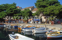 CROATIA, Elaphite Islands (Dubrovnik Coast), LOPUD, waterfront and boats, CRO444JPL