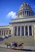CUBA, Havana, El Capitolio (science museum) and horse drawn carriage, CUB1057JPL