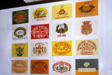 CUBA, Havana, bar interior with Havana cigar posters on wall, CUB328JPL