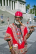 CUBA, Havana, local character with cigar posing, CUB350JPL