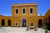 CUBA, Trinidad, colonial style building and courtyard, CUB296JPL