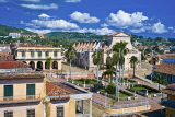 CUBA, Trinidad, old town square and Santisima Church, CUB361JPL