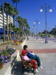 CYPRUS, Larnaca, promenade lined with flowers and palm trees, CYP144JPL