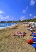 CYPRUS, Paphos area, CORAL BAY beach and sunbathers, CYP431JPL