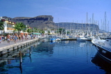 Canary Isles, GRAND CANARIA, Puerto Mogan, promenade and marina, SPN1343JPL