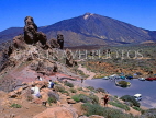Canary Isles, TENERIFE, Mount Teide and Roque de Garcia (foreground), TEN207JPL