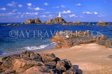 Channel Islands, JERSEY, Corbier Lighthouse and coast, JER5055JPL