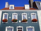 Channel Islands, JERSEY, Gorey, house with window box flowers, UK2512JPL
