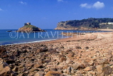 Channel Islands, JERSEY, Portelet Bay, coastal view and Martello Tower, UK10411JPL