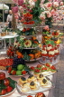 Channel Islands, JERSEY, restaurant fruit and desert display, UK10392JPL