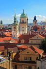 Czech Rep, PRAGUE, old town, view from Charles Bridge Old Town Bridge Tower, CZ1432JPL