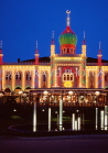 DENMARK, Copenhagen, Tivoli Gardens illuminations, Nimb restaurant, DEN154JPL