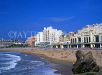 FRANCE, Aquitaine, BIARRITZ, coast and beach (Grand Plage), promanade, FRA1289JPL