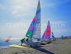 FRANCE, Languedoc-Roussillon, LA GRANDE MOTTE, beach and sailboats, watersports, FRA413JPL