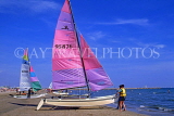 FRANCE, Languedoc-Roussillon, LA GRANDE MOTTE, beach and sailboats, watersports, FRA521JPL
