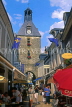 FRANCE, Loire Valley, Indre-et-Loire, AMBOISE, old town street, FRA1750JPL
