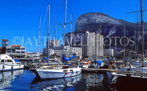 GIBRALTAR, the Rock, view from Marina Bay, GIB473JPL