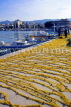 Greek Islands, KOS, Kos Town, harbourfront, fishnets, GIS1236JPL
