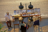 Greek Islands, PAROS, Paros Town (Parikia), snacks stall and vendors, GIS601JPL