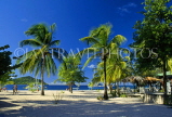 Grenadines, PALM ISLAND, beach and coconut trees, GR18JPL
