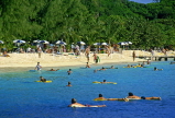 Grenadines, PALM ISLAND, beach and holidaymakers, GR16JPL