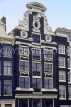 HOLLAND, Amsterdam, typical old gabled architecture, house, HOL748JPL