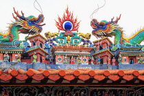 HONG KONG, Cheung Chau island, Pak Tai Temple, building detail, HK1518JPL
