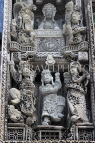 HONG KONG, Cheung Chau island, Pak Tai Temple, intricate carvings on wall, HK2464JPL