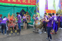 HONG KONG, Cheung Chau island, Tin Hau Festival parades, musicians, HK1613JPL