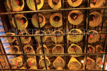 HONG KONG, Hong Kong Island, Man Mo Temple, incense coils, HK1880JPL