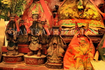 HONG KONG, Hong Kong Island, Man Mo Temple, small statues of deities, HK1907JPL